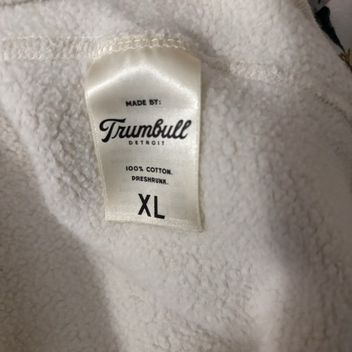 Trumbull Detroit Vintage Wash Crewneck Sweatshirt Beige size M made in USA - Picture 7 of 8