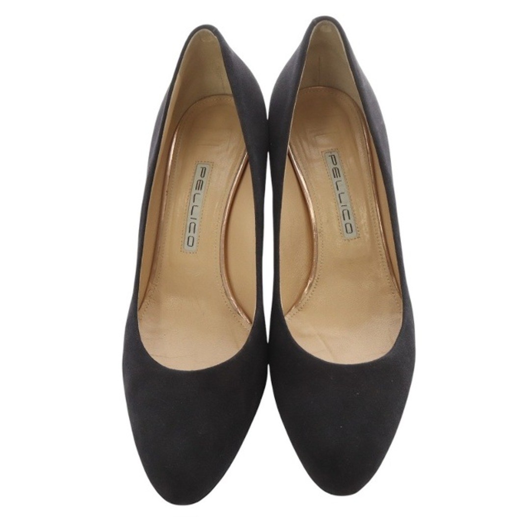 PELLICO ペリーコ ●size 36 PERRICO PELLICO Plain Toe Pumps Suede Pin Heels 37.5 Gray