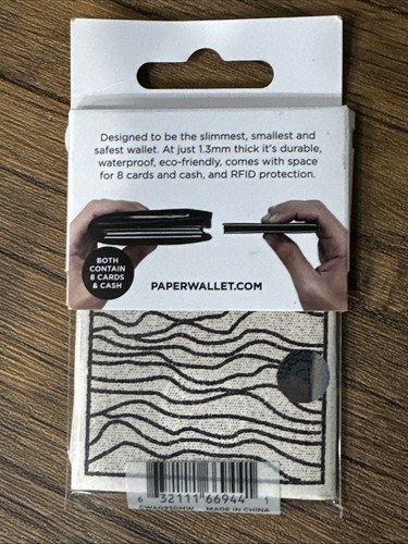 NIP Micro Wallet made with TYVEK, RFID Protection by Paperwallet® Waves - Picture 3 of 3