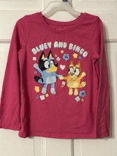 Jumping Beans Bluey  Bingo Girls Printed Pink Long Sleeve TShirt Size 5