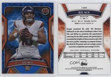 2024 Topps Resurgence Rookies Blue & Orange Spark Refractor Bo Nix Rookie RC
