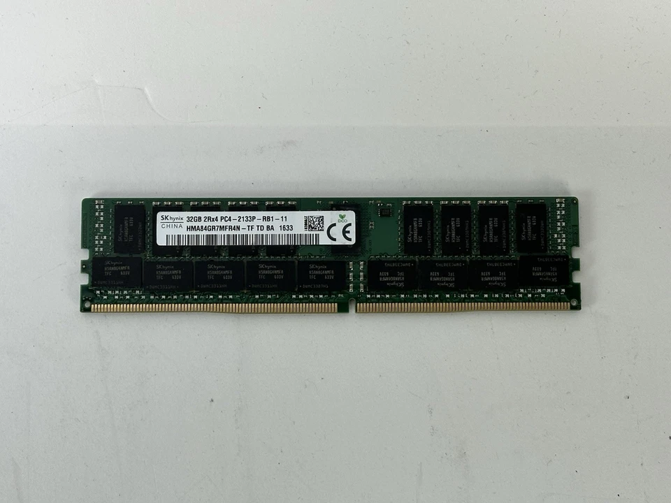 Hynix 1x 32GB 2Rx4 PC4-2133P-R ECC RDIMM DDR4 RAM Memory HMA84GR7MFR4N-TF - Image 3 of 4