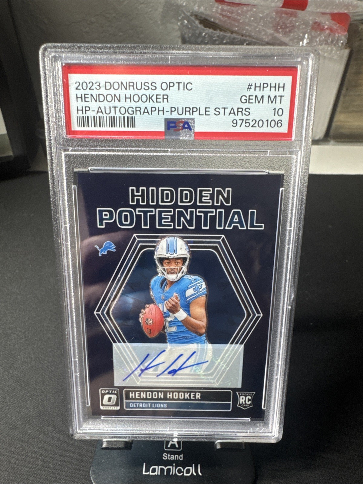 2023 Donruss Optic - Hidden Potential autograph Hendon Hooker purple stars /25