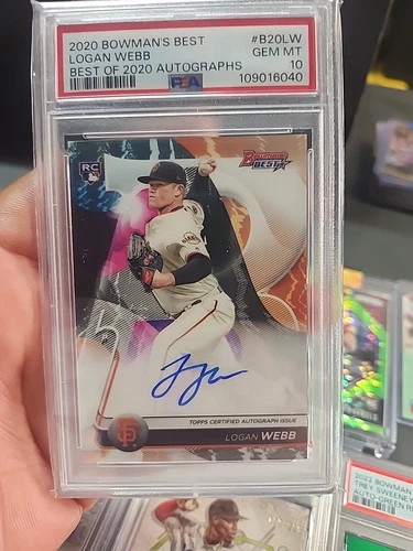 2020 Bowman's Best - Best of 2020 Autographs Logan Webb #B20-LW (AU, RC)