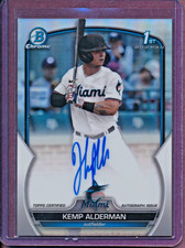 2023 Bowman Chrome - Kemp Alderman #CDA-KA Chrome Prospect Refractor Auto /499 