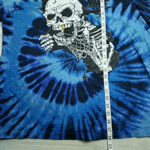 Nike Frenzy Basketball Skeleton Blue Tie Dye Graphic T-Shirt Size XL - Picture 5 of 8