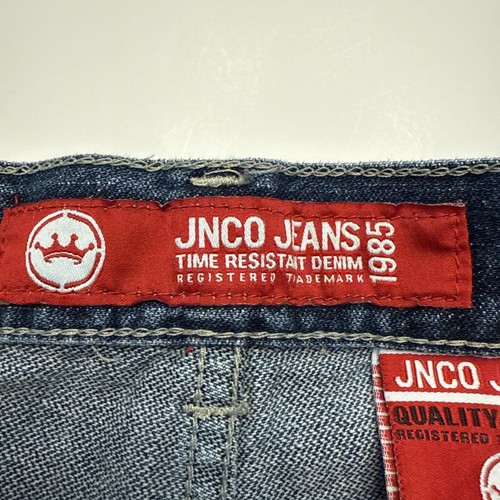 Vintage JNCO Jeans Kids Youth Size 10 Baggy Skater Wide Leg Design Both Sides - Picture 14 of 20