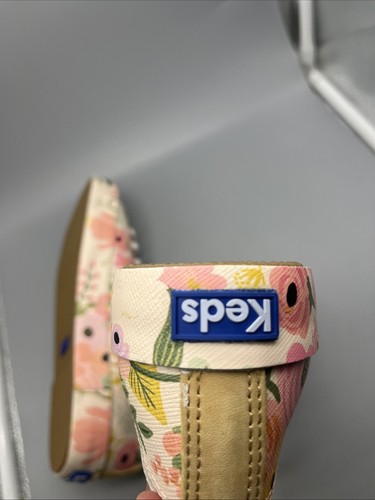 Keds x Rifle Paper Co Kickstart Garden Party Leather Sneakers Pink SZ8 WH62872 - Picture 6 of 18