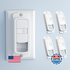 SAFELON 4 Childproof Light Switch Covers Wall Guard Prevent Kids Toggle Lights