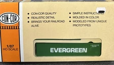Con-Cor HO Kit 0004-008302 40’ Piggyback or Sea Ribbed Container Evergreen NIB