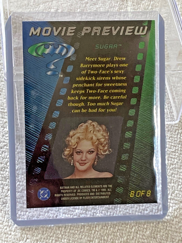 1995 Fleer Batman Forever Metal Series Movie Preview #8 of 8 Foil NM - Picture 2 of 2