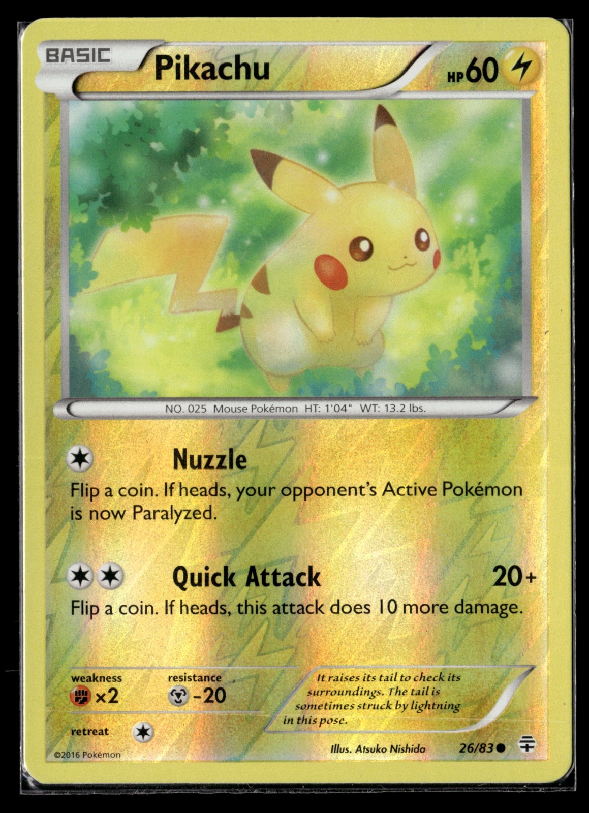 Pokémon TCG | Generations | Pikachu | 26/83 | Reverse Holo | LP
