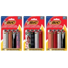 BIC Pocket Lighter, Fashion Series, 12-Pack (Designs May Vary)