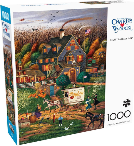 Buffalo Games - Charles Wysocki - Secret Passage Inn - 1000-teiliges Puzzle - Bild 1 von 12