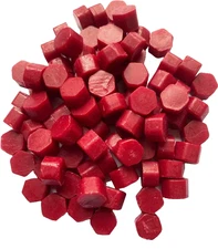Crimson Red Sealing Wax Beads for Envelopes & Invitations, approx 250 beads