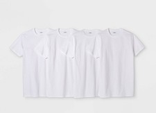 Goodfellow  Co Men's Short Sleeve 4 PK Crew Neck T-Shirt - L 42-44
