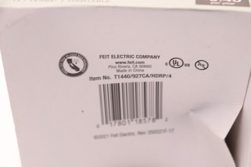 (3-Pk) Feit Electric T14 Dimmable Edison LED Light Bulb Clear Glass Soft White - Picture 3 of 4