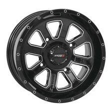 System 3 14S3-4110 ST-4 Aluminum Wheel - 14x7 - 4+3(+10mm) - 4/110 - Black/Machi