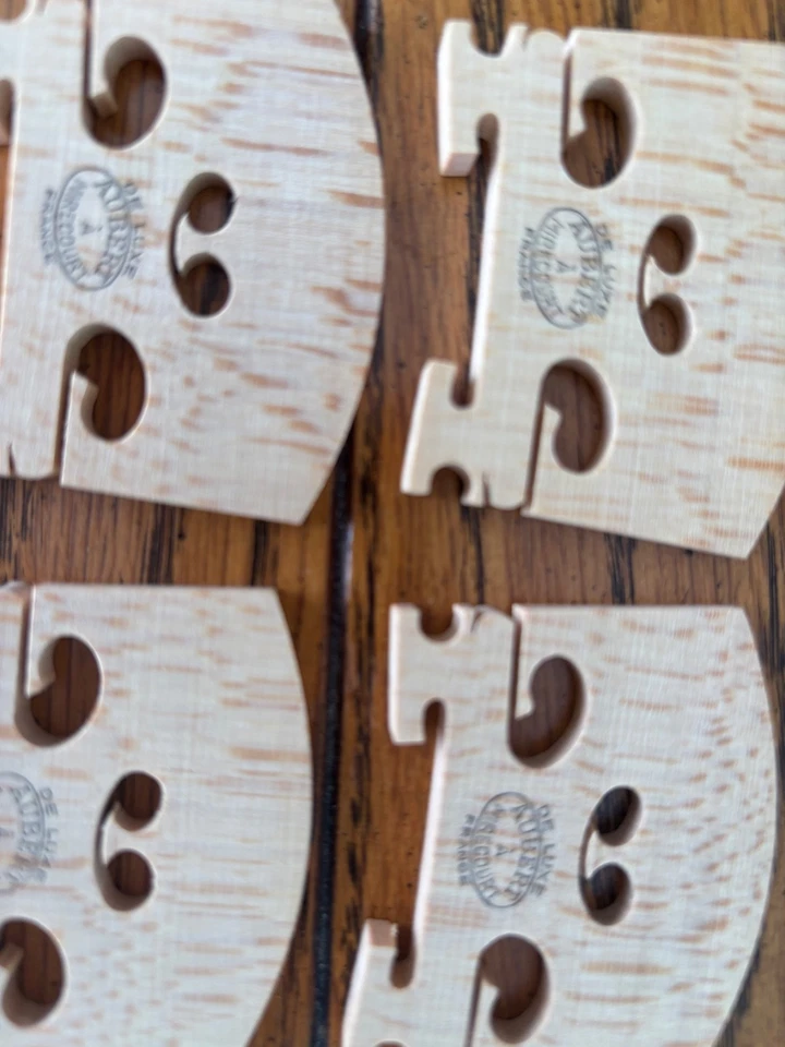Four 46mm Aubert De Luxe Viola Bridges - Image 3 of 4