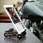 support motorcycle style CNC titanium or noir pour Samsung Galaxy Note Tab