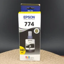 Genuine Epson 774 Pigment Black Ink Bottle EcoTank Printers ET-3600 ET-4550 OEM