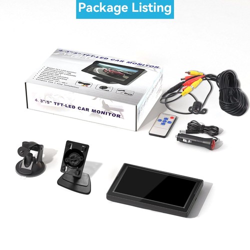 Backup Camera with 5-Inch Monitor Easy Install: Plug-Play DIY Guide Lines Cle... - Picture 9 of 9