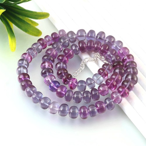 AAA++Rarest Alexandrite Smooth Beads Bracelet 100% Color Change Gemstone 16 Inch - Picture 7 of 15