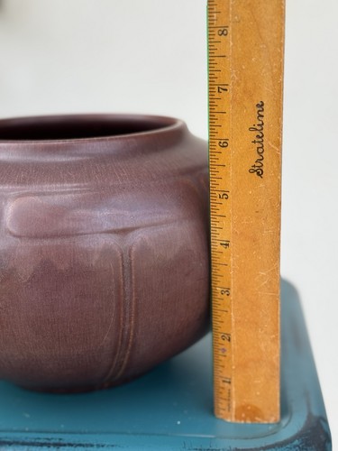 Rookwood 1911 Vintage Arts & Crafts Pottery Hand Carved Matte Red Vase #137D - Bild 5 von 7