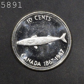 1967 Canada Bicentennial Silver Dime "Gem BU" Free S/H After 1st Item