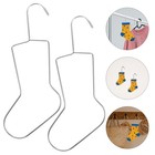  2 Pcs Sock Hangers for Drying Holder Knitting Display Crochet Shaping