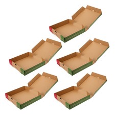 5 Pcs Pizza Packaging Box Food Takeaway Containers Cardboard Boxes