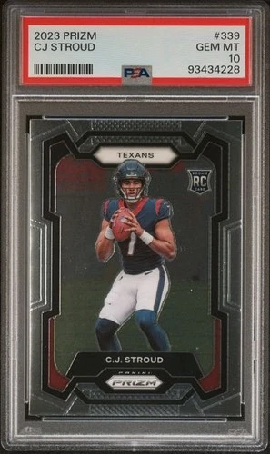 2023 Panini Prizm C.J. Stroud RC Rookie #339 Texans PSA 10