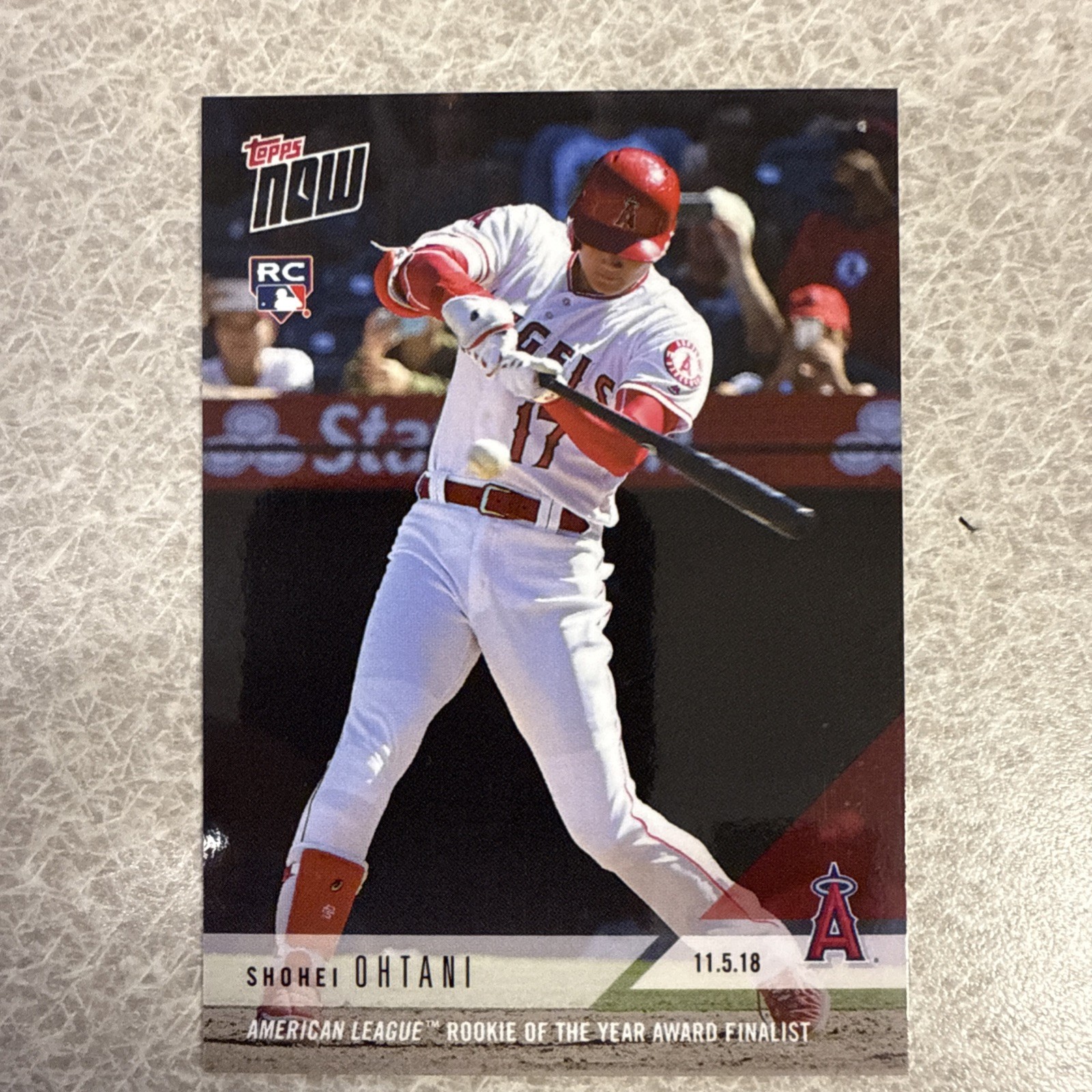 2018 Topps Now Shohei Ohtani #OS16 AL ROY Finalist Angels Baseball Rookie