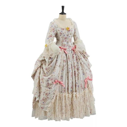 18.Jh. Rokoko Kleid Marie Antoinette französischer Hof elegantes historisches Outfit - Bild 59 von 65