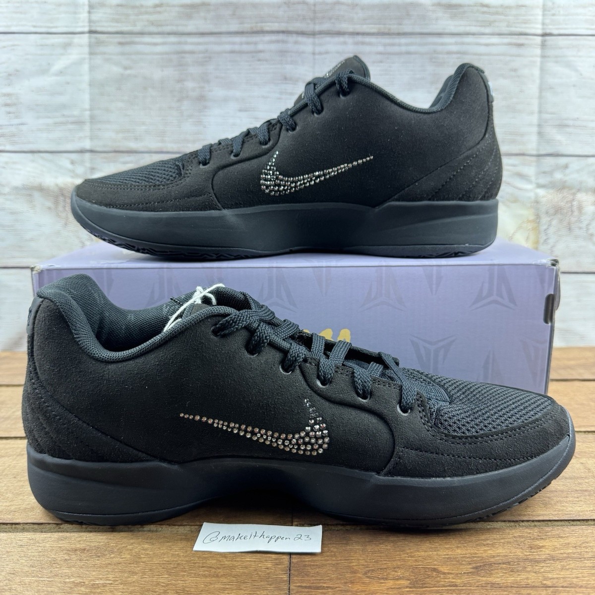 Nike Swarovski x Ja 2 Black Label 'Scratch Bling' Black
