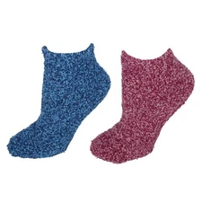 Dr. Scholl's Women's Fuzzy Spa Low Cut Socks (2 Pair)