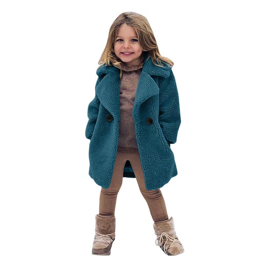Toddler Baby Kids Girls Winter Windproof Thicken Coat Jacket Warm Fleece Outwear