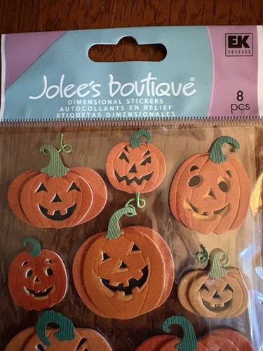 Jolee's Boutique Halloween Scrapbooking Sticker -New In Package- Pumpkins - Picture 2 of 4