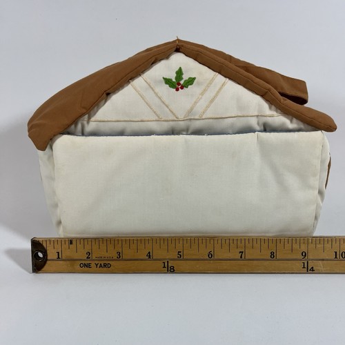 Vintage House of Hatten Plush Fabric Nativity Set, Manger Soft Carry Case - Picture 19 of 24