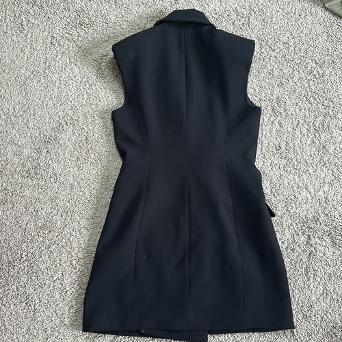 Vestido Zara Mujer Negro Sin Mangas Doble Pecho Talla S - Imagen 9 de 15