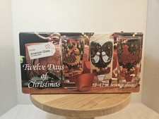 Set of 12 Vintage Indiana Glass “Twelve Days of Christmas” 12-oz Glasses w/Box