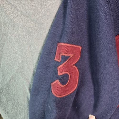 US Polo Assn Mens Medium Sweatshirt Jacket, Navy and Crimson Red, Embroidered - Picture 4 of 9