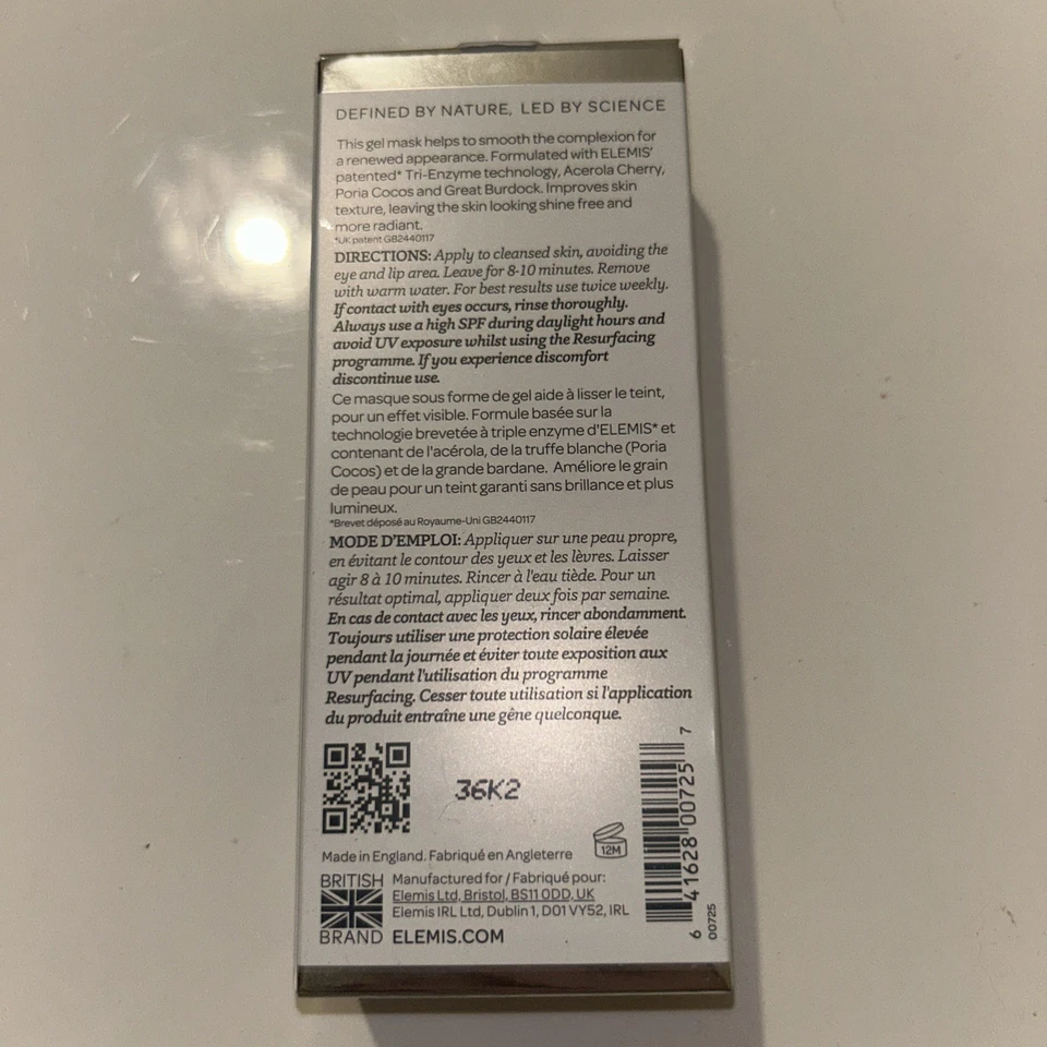 Elemis Dynamic Resurfacing Gel Mask 50ml Brand New - Image 2 of 2