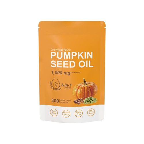 Olio di Semi di Zucca 1000mg con Saw Palmetto 300 Capsule Morbide Salute della Prostata - Foto 13 di 15
