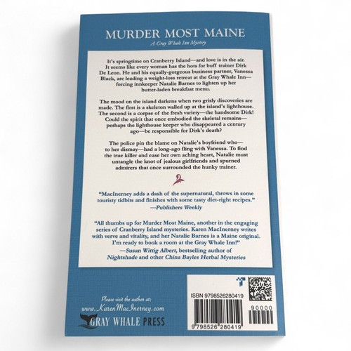 Karen MacInerney Murder Most Maine Paperback Book Gray Whale Inn Cozy Mystery - Picture 2 of 4