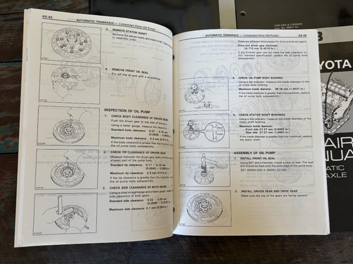 4 1993 Toyota Repair Manual Automatic Transaxle A241E A243L A242H A540E A241E - Picture 2 of 3