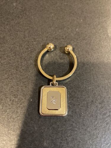 DIOR HOMME KAWS Cowes Bee bee Bag Charm Key Ring Key Holder Metal Gold