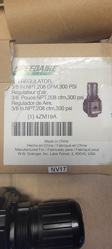 Speedaire 4ZM19A Air Regulator 3/8" NPT 300 PSI NEW - Picture 2 of 2