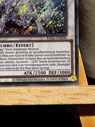 YuGiOh Blauäugiger Geisterdrache Secret Rare RA02-DE030 NM - M 1. Auflage - Bild 3 von 14