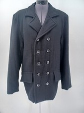 Disneyland Cast Member Black Peacoat Jacket Size Xs